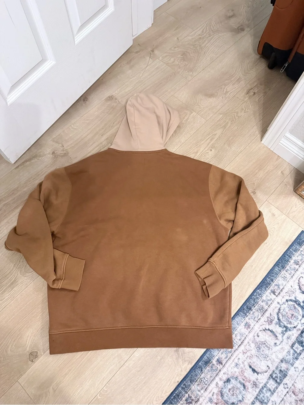 Jordan Two-Tone Brown & Tan Pullover Hoodie